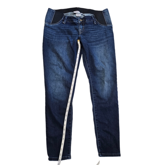 Ingrid & Isabel Bundle Of 2 Maternity Jeans Dark And Light Blue Skinny Jegging - Picture 4 of 14